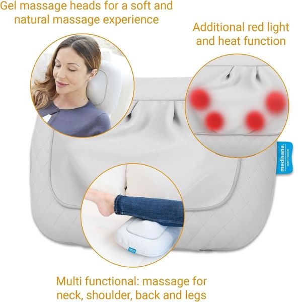 Gối massage Medisana MCG800 bổ sung ánh sáng đỏ và chức năng nhiệt