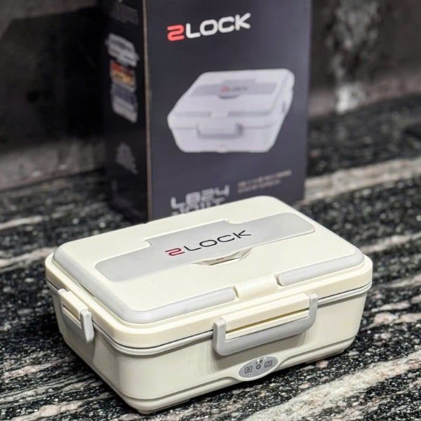 Hộp cơm điện 2LOCK 3 ngăn inox - Korea  Công suất 60W hâm nóng nhanh hơn gấp 2 lần các sp tương tự trên thị trường. Điện áp 220V