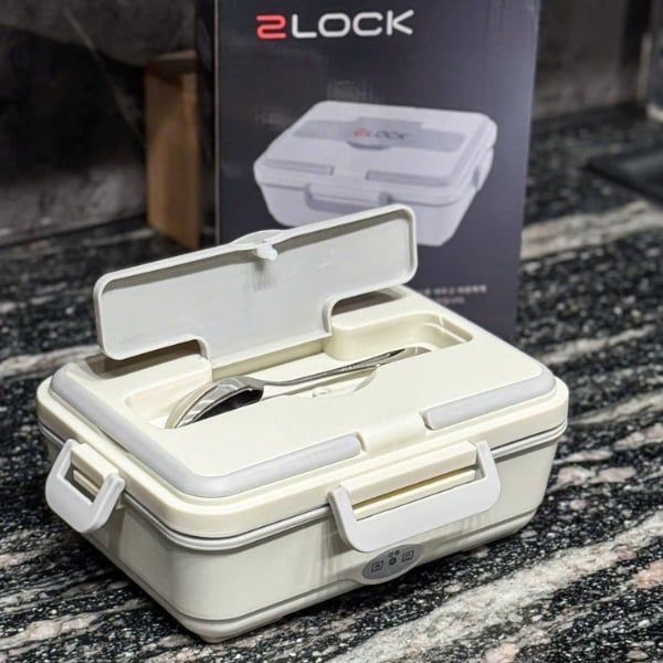 Hộp cơm điện 2LOCK 3 ngăn inox - Korea  Công suất 60W hâm nóng nhanh hơn gấp 2 lần các sp tương tự trên thị trường. Điện áp 220V