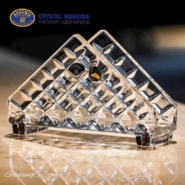 Khay kẹp giấy ăn pha lê Bohemia 17.2cm Mang vẻ đẹp sang trọng và tinh xảo