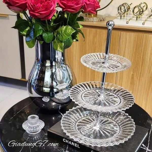 Lọ hoa Georg Jensen Cafu Mittel 30cm Thép không gỉ đánh bóng gương