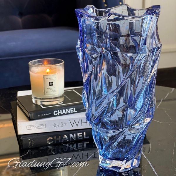 Lọ hoa pha lê Bohemia Flamenco 30cm&nbsp;Thiết kế uốn lượn độc đáo