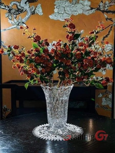 Lọ hoa pha lê Bohemia PK500 25,5cm thích hợp làm quà tặng ấn tượng.
