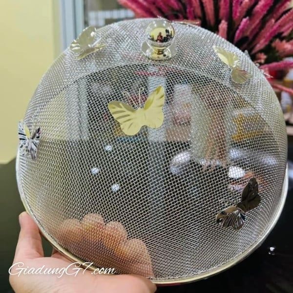 Lồng bàn mạ bạc Edzard 30cm Chất Liệu Thép Không Gỉ Cao Cấp