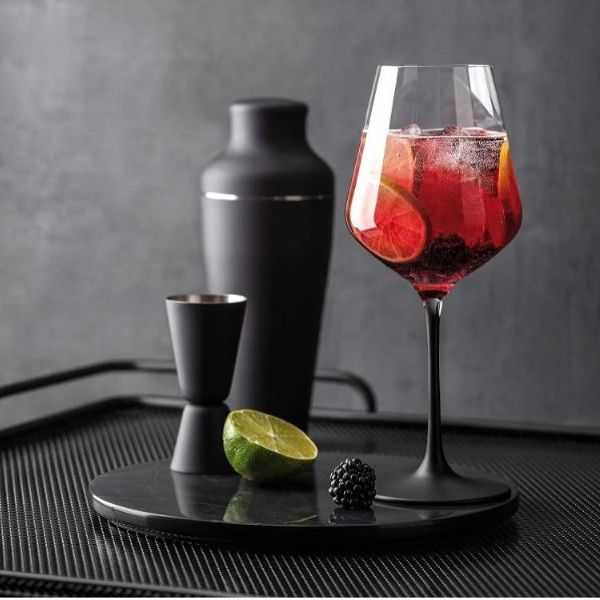 Ly pha lê Villeroy & Boch Rock 410ml dành cho người sành rượu: thưởng thức ly rượu vang quý phái vào buổi tối