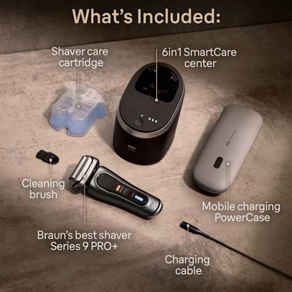 Máy cạo râu Braun 9575CC Series 9 Pro+ Công nghệ AutoSense