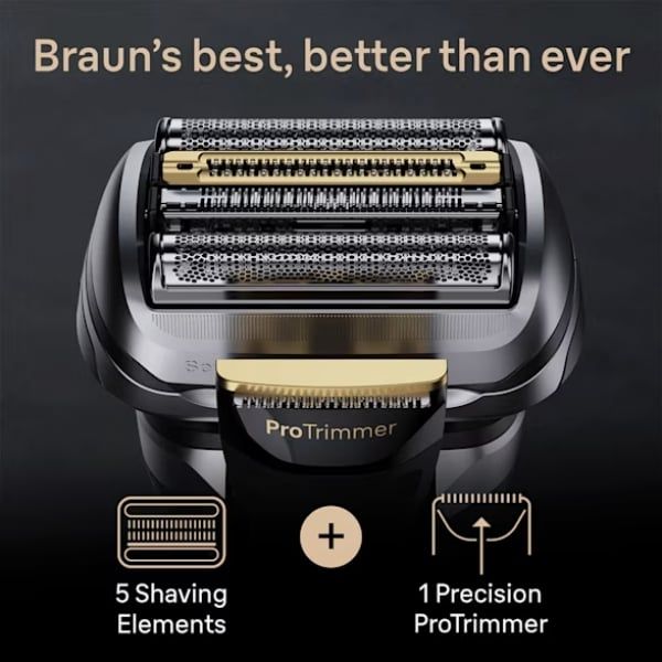 Máy cạo râu Braun 9575CC Series 9 Pro+ Máy cắt tỉa chính xác ProTrimmer