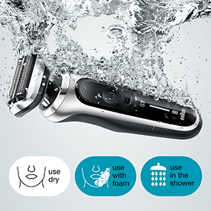 Máy cạo râu Braun Series 7 7020S 100% không thấm nước khi sử dụng Ướt & Khô