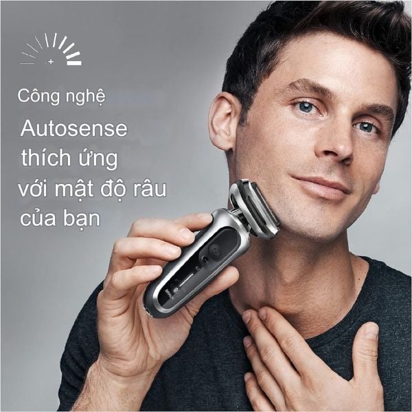 Máy cạo râu Braun Series 7 7020S dành cho nam giới có khả năng thích ứng 360 độ để cạo êm ái, ngay cả ở những vùng khó cạo