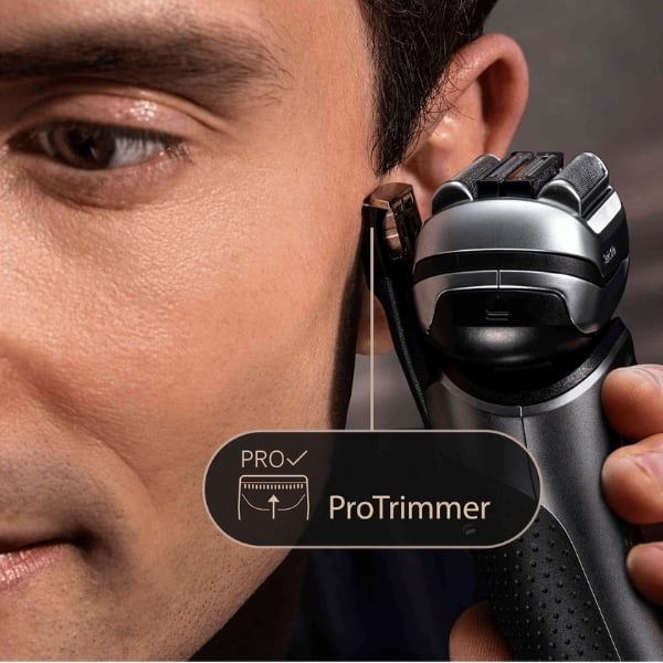 Máy cạo râu Braun Serie 9 Pro Premium 9515s - Made in Germany kim loại quý (than chì) có chân đế sạc
