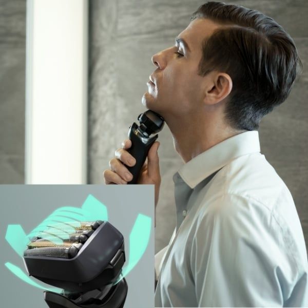 Máy cạo râu khô ướt Panasonic ES LS9A K803 Series 900+ Đầu cạo râu linh hoạt 22D độc đáo