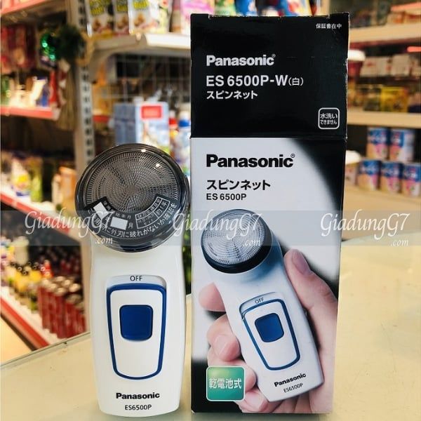 Máy cạo râu Panasonic ES6500P sử dụng 2 pin AA,tiết kiệm pin, cho thời gian sử dụng lâu