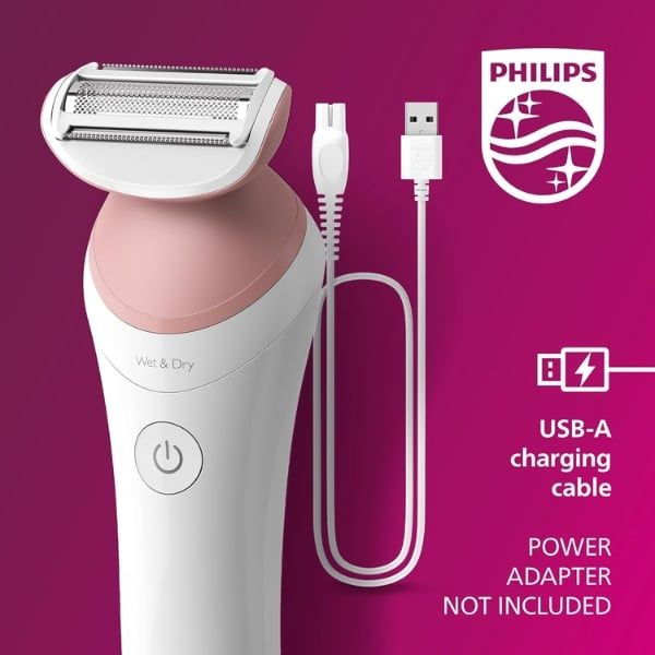 Máy cạo râu Philips Lady Series 6000 BRL146/00 Lá nổi đơn giúp cạo râu đều