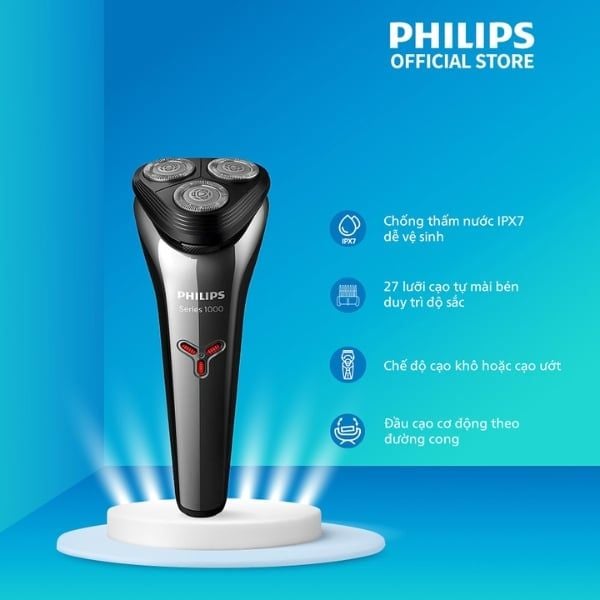 Máy cạo râu Philips S1301/02 Thời gian sử dụng: 40 phút / 13 lần cạo