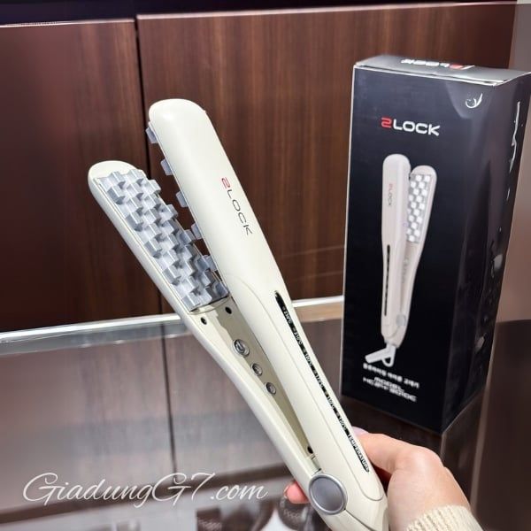 Máy dập phồng tóc 2Lock chân vuông - 5 mức nhiệt hoàn hảo để bạn chăm sóc tóc và tạo kiểu.