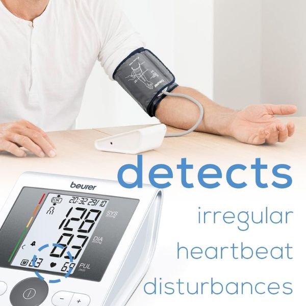 Máy đo huyết áp cánh tay Beurer BM 28 Phát hiện rối loạn nhịp tim