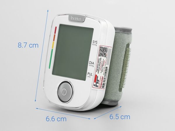 Máy đo huyết áp cổ tay Beurer BC44 được các bác sĩ chuyên khoa tim mạch khuyên dùng