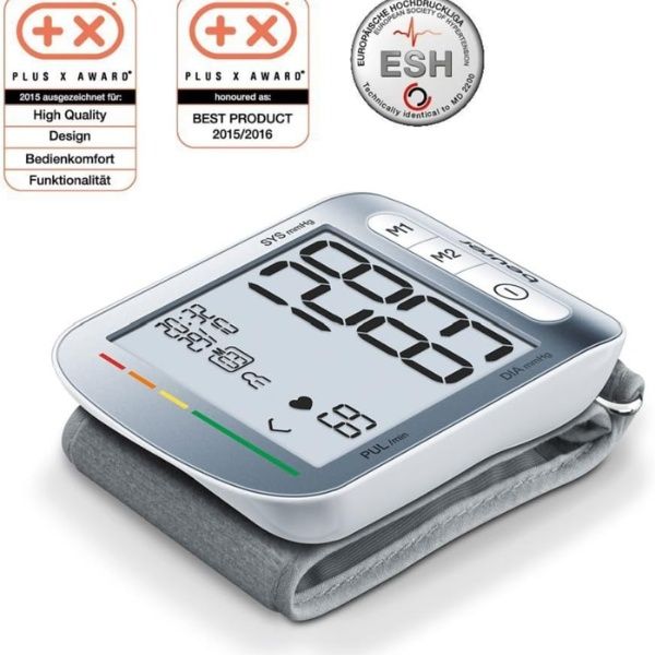 Máy đo huyết áp cổ tay Beurer BC50 mang lại sự an toàn trong một thiết kế nhỏ gọn