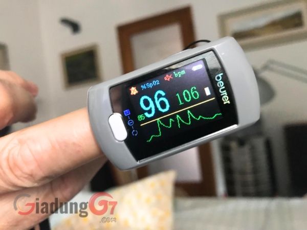Máy đo nồng độ oxy và nhịp tim Beurer PO80 Bluetooth là máy đo độ bão hòa oxy trong máu động mạch di động toàn diện để sử dụng mọi lúc