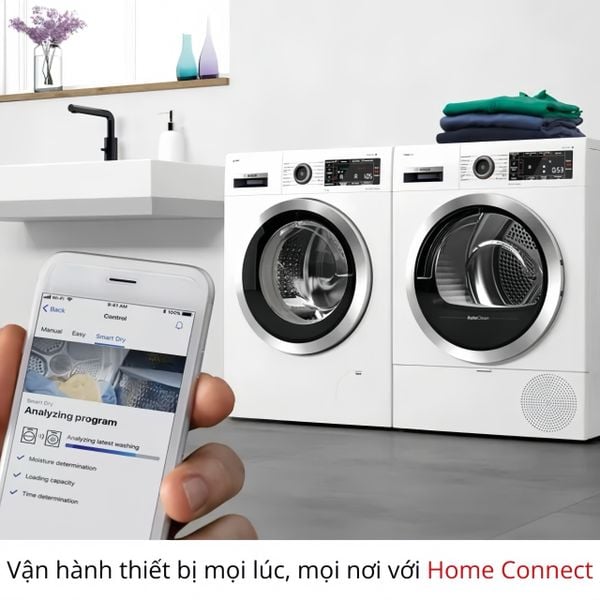 Máy giặt Bosch 10 kg WGB256A40 Serie 8 Quản lý giặt từ xa