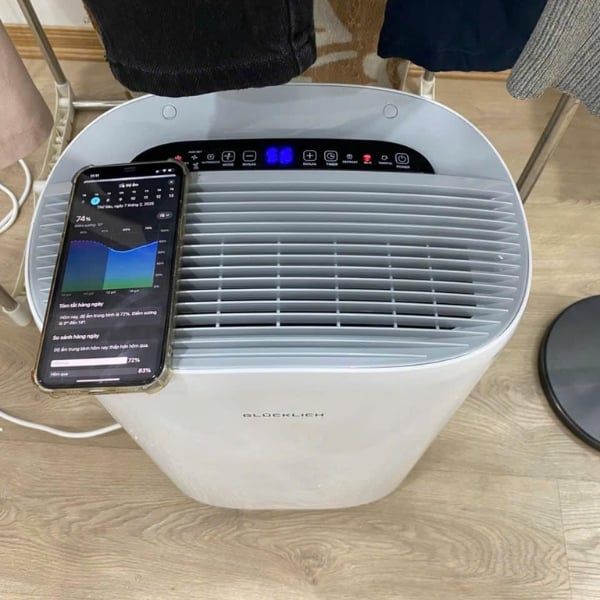 Máy hút ẩm Glucklich GLD30 PRO 30L/ngày Nhiều chế độ làm việc, có màn hình Led