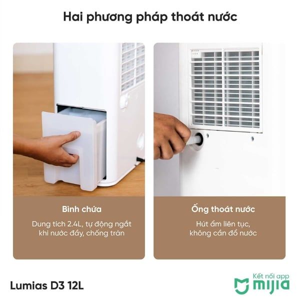 Máy Hút Ẩm Lumias D3 Lite 12L Giữ Không Gian Luôn Khô Thoáng