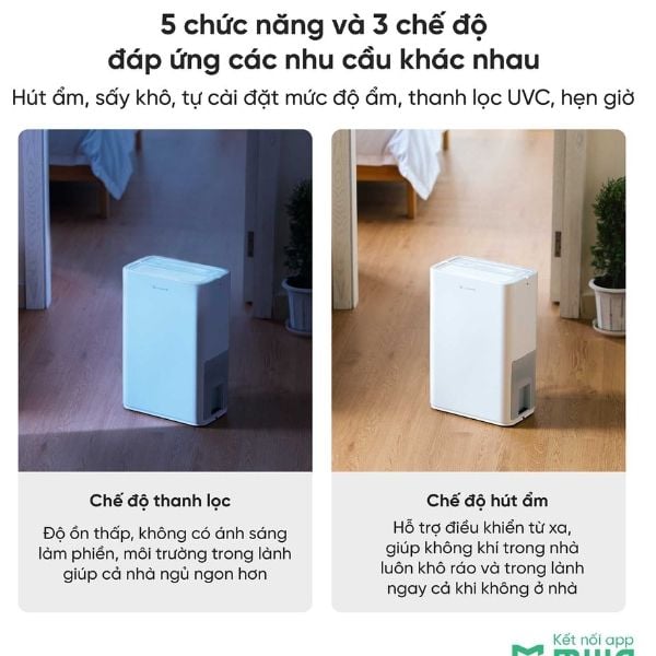 Máy Hút Ẩm Lumias D3 Lite 12L Thiết Kế Nhỏ Gọn, Hiện Đại