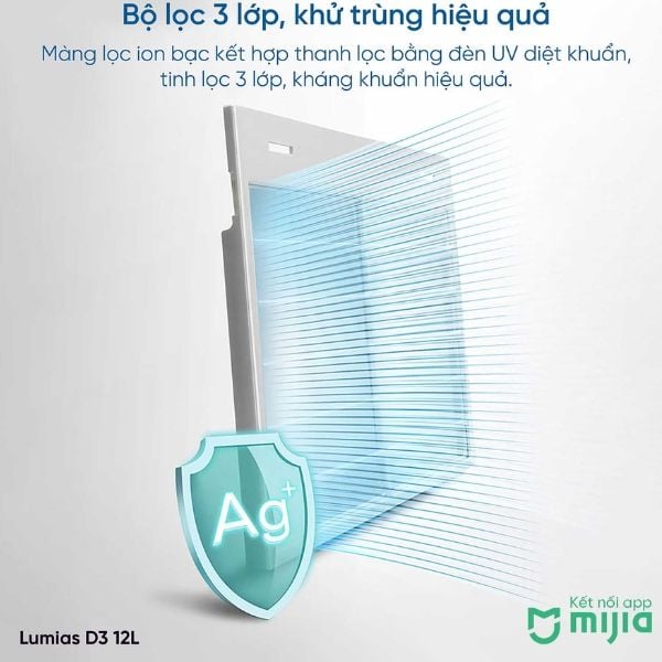 Máy Hút Ẩm Lumias có lớp lọc thô không khí