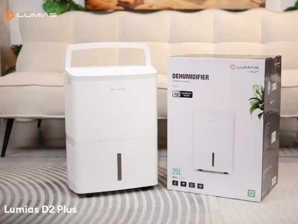 Máy hút ẩm Lumias NWT D2 Plus 20L Với 325W, máy có khả năng hút ẩm lên đến 20L/ngày
