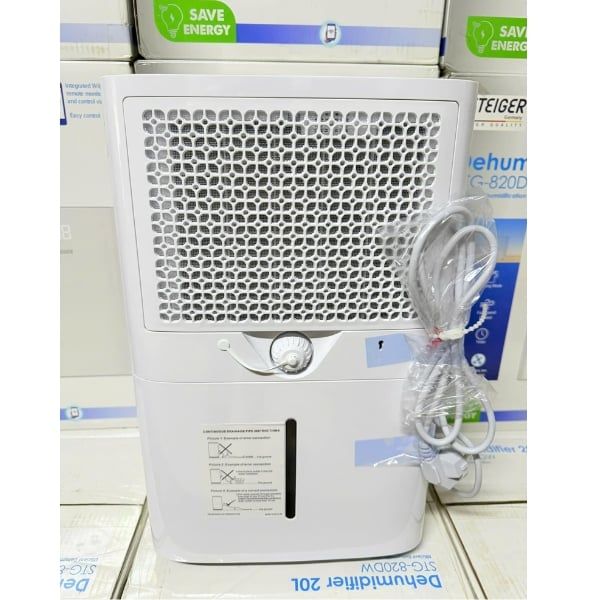 Máy hút ẩm Steiger STG 820DW 20L/ngày Khả Năng Hút Ẩm Mạnh Mẽ 20L/ngày