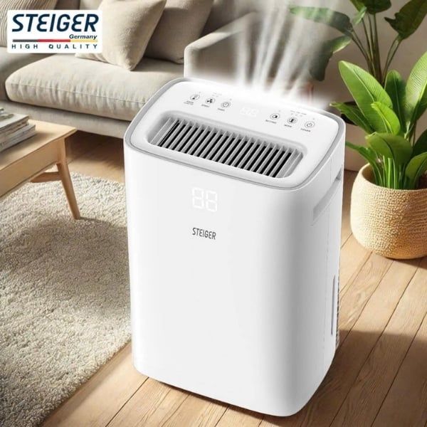 Máy hút ẩm Steiger STG 836DW 36L/ngày Thiết kế: Hiện đại, thân thiện với người dùng