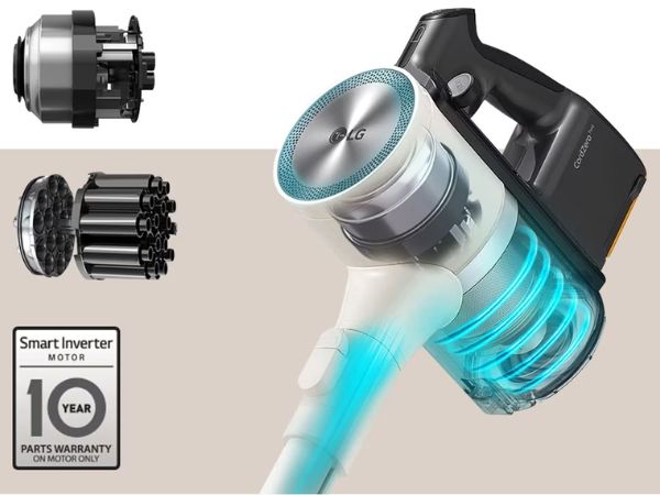 Máy hút bụi cầm tay LG A9T ULTRA Công nghệ làm sạch bền bỉ