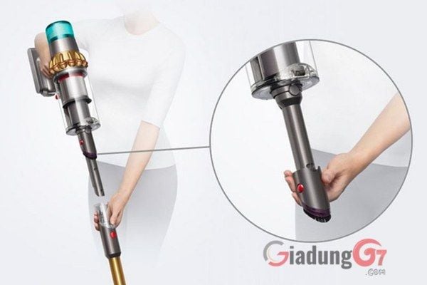 Máy hút bụi không dây Dyson V15 Detect Absolute - Công cụ quét bụi và kẽ hở Dyson