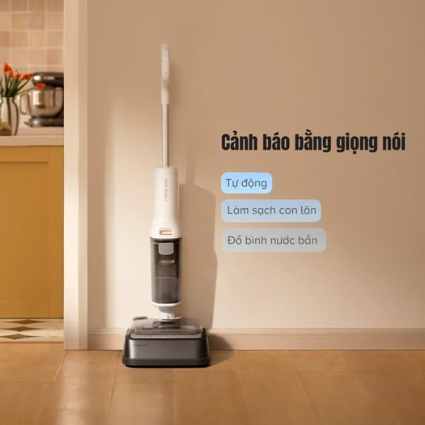 Máy hút bụi lau nhà Roborock F25 RT Tính Năng Cảnh Báo Bằng Giọng Nói Tiện Lợi
