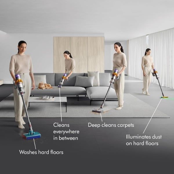 Máy hút bụi lau sàn Dyson V15s Detect Submarine Absolute