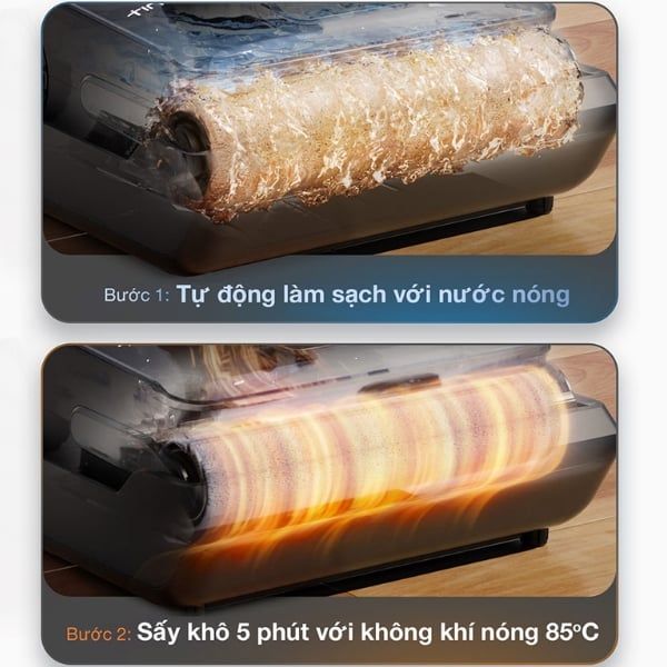 Máy hút bụi lau sàn Tineco Floor One i6 Stretch Plus Công Nghệ Làm Sạch Chổi Lau Liên Tục MHSCB Độc Quyền