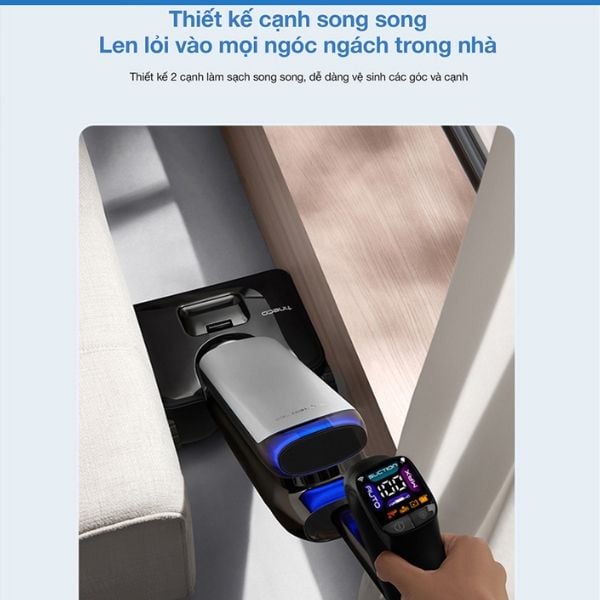 Máy hút bụi lau sàn Tineco Floor One S9 Artist GEN 2 Thiết kế xoay 90° cho chuyển động linh hoạt hơn