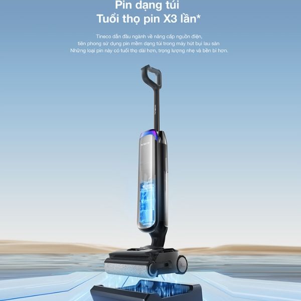 Máy hút bụi lau sàn Tineco Floor One S9 Artist GEN 2 Thiết kế xoay 90° cho chuyển động linh hoạt hơn