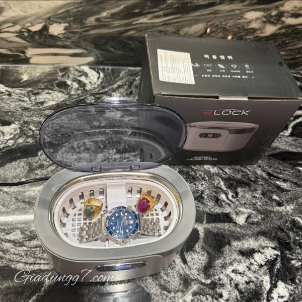 Máy làm sạch trang sức siêu âm 2Lock - Korea 5 chế độ làm sạch linh hoạt