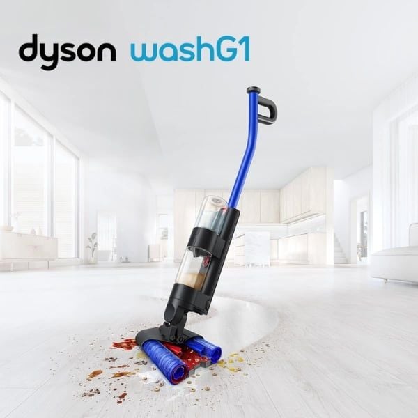 Máy lau nhà Dyson Wash G1 có nhiều cấp độ hydrat hóa, có tính năng tách chất lỏng rắn tự động và còn có chế độ tự làm sạch 140 giây.