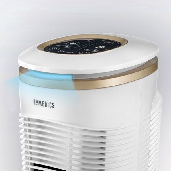 Máy lọc không khí Homedics AT-PET02A sử dụng ánh sáng UV-C, giúp giết chết vi trùng