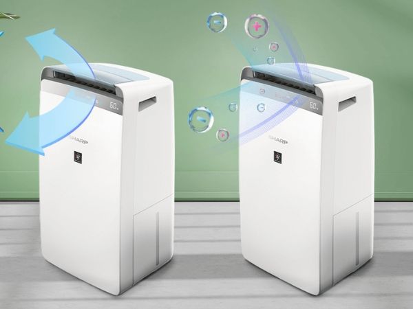 Máy lọc không khí và hút ẩm Sharp DW J20FV-W (52m²/20lít) có công suất hút ẩm mạnh mẽ lên đến 20 lít/1 ngày.