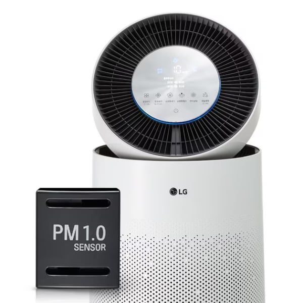 Máy lọc không khí LG PuriCare 360˚ Plus AS183DWFC Phát hiện bụi siêu mịn vô hình