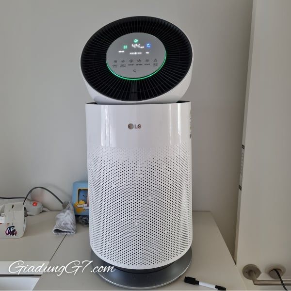 Máy lọc không khí LG AS183DWFC Làm sạch mạnh mẽ 360˚ mà không có khe hở ngay cả trong không gian rộng hơn