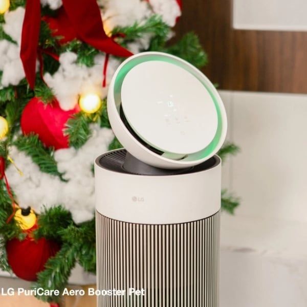 Máy lọc không khí LG PuriCare Aero Booster Pet AS55GGSY0 có Máy lọc không khí Aero Booster Pet trang bị màn LED cảm ứng thông minh