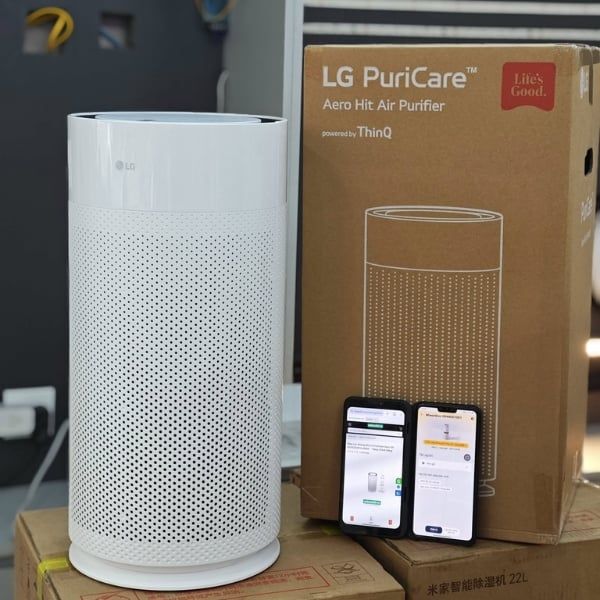 Máy lọc không khí LG PuriCare Aero Hit AS35GGW10.ABAE Hoạt Động Êm Ái Với Độ Ồn Chỉ 25dB