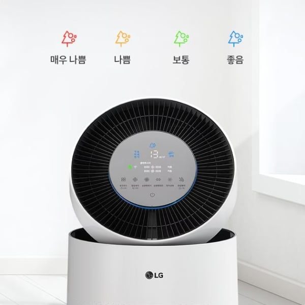 Máy lọc không khí LG PuriCare AS305DWWA 2 tầng với 5 mức độ điều chỉnh