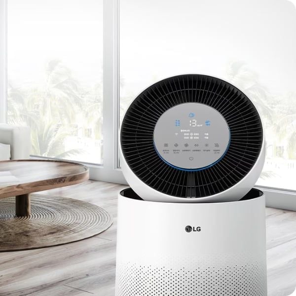 Máy lọc không khí LG PuriCare AS305DWWA 2 tầng Clean Booster nhanh hơn 24% khi bạn cần vệ sinh nhanh chóng
