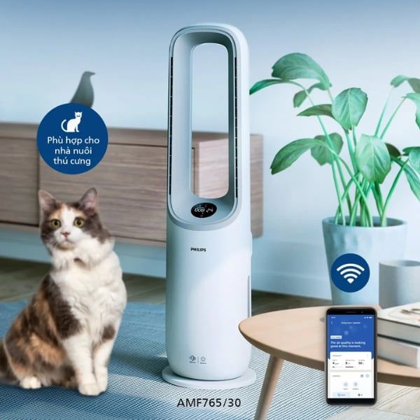 Máy lọc không khí Philips AMF765/30 2IN1 kèm quạt là một giải pháp 2 trong 1 tuyệt vời