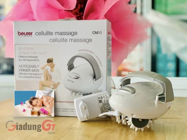 Máy massage cầm tay Beurer CM50 được thiết kế dùng làm mất lớp da sần vỏ cam khiến bạn tự ti. Sử dụng tại nhà đơn giản